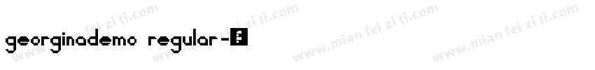 georginademo regular字体转换
